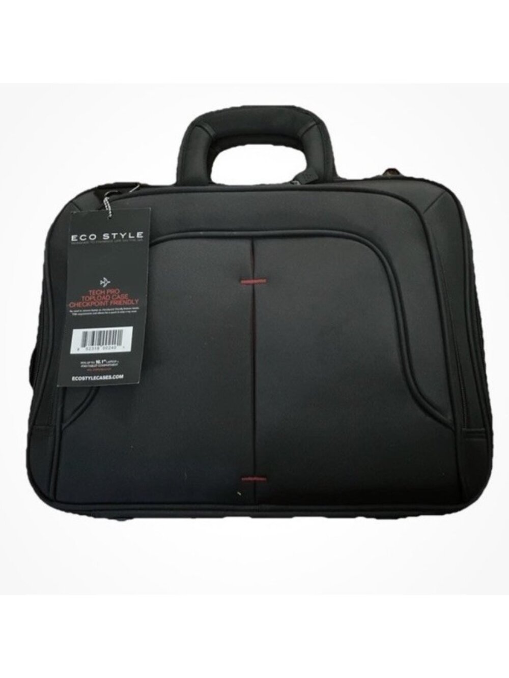 Eco Style Black Neoprene Tech Pro Case Topload LapTop Bag Checkpoint Friendly NW